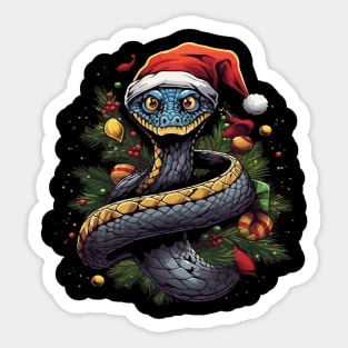 Snake Christmas Sticker